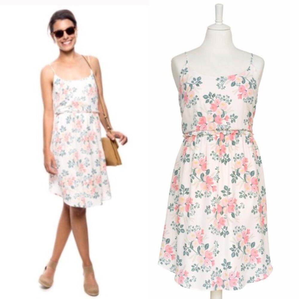 Paper Crown x Rifle Paper Co. Anthropologie Pink Floral Pastel Dainty Dress